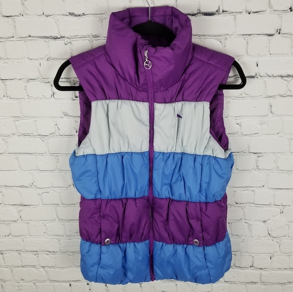 PUMA | full zip snap pocket puffer vest gilet - Picture 1 of 8